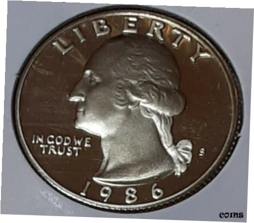 yɔi/iۏ؏tz AeB[NRC d 1986 Washington S Quarter - Proof [] #oof-wr-009258-4193