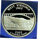 【極美品/品質保証書付】 アンティークコイン 硬貨 2005-S Proof West Virginia State Quarter Clad Deep Cameo GEM Coin FREE SHIPPING [送料無料] #ocf-wr-009258-5406