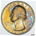 yɔi/iۏ؏tz AeB[NRC RC   [] 1974-S U.S WASHINGTON QUARTER 25 CENTS PROOF STUNNING LUSTER COLOR TONED (MR)