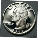 yɔi/iۏ؏tz AeB[NRC RC   [] 1997 S Washington Quarter 90% Silver Gem DCAM Proof Condition US Coin