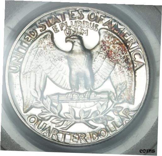 【極美品/品質保証書付】 アンティークコイン 銀貨 1954 Washington Silver Quarter, PCGS PR-66 CAM, Toned Gem Cameo Proof Coin [送料無料] #sct-wr-009259-1326