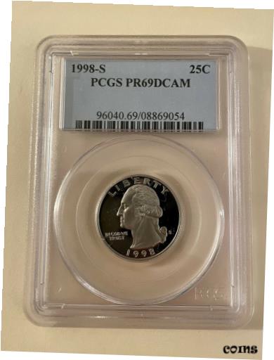 【極美品/品質保証書付】 アンティークコイン コイン 金貨 銀貨 [送料無料] 1998-S Washington Quarter Proof PCGS PR69DCAM 25C 1
