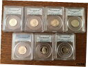 1977 年代、1979 年代、1981 年代、1981 年代、1983 年代、1984 年代、1993 年代 25c PCGS PR69DCAM ロット 7 コイン1977s, 1979s, 1981s, 1981s, 1983s, 1984s, 1993s 25c PCGS PR69DCAM LOT of 7 COINS(3)