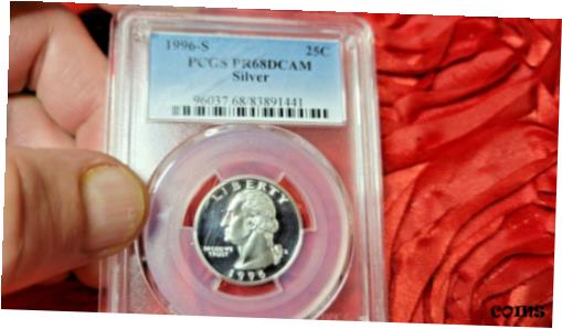 yɔi/iۏ؏tz AeB[NRC RC   [] Merry Christmas YA'll 1996-S George Washinton PCGS PR68DCAM 25c