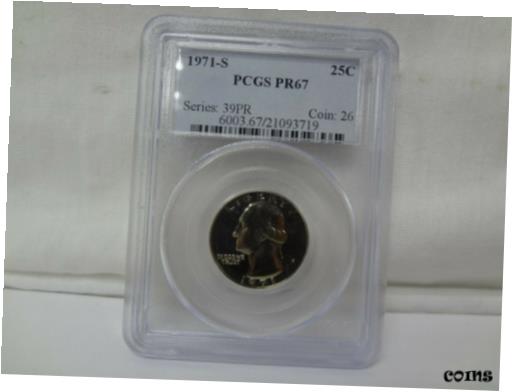 ڶ/ʼݾڽա ƥ    [̵] 1971-S United States Washington Quarter Proof Coin PCGS Graded PR67 25C USA