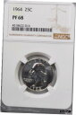 yɔi/iۏ؏tz AeB[NRC RC   [] 1964 25c Washington Proof Silver Quarter Dollar NGC PF68 Gem Unc