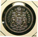 1972 SP 標本 カナダ カナダ ハーフダラー 50 50 セントの国章1972 SP Specimen Canadian Canada Half Doll...