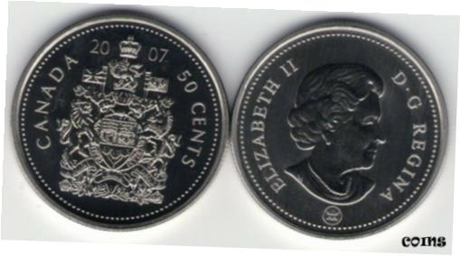 【極美品/品質保証書付】 アンティークコイン 硬貨 2007 Canada 50 cent Specimen 