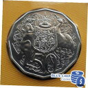 2007 UNC 標本 50c 紋章付きコイン、元造幣局セットから2007 UNC Specimen 50c Coat of Arms Coin from Ex...