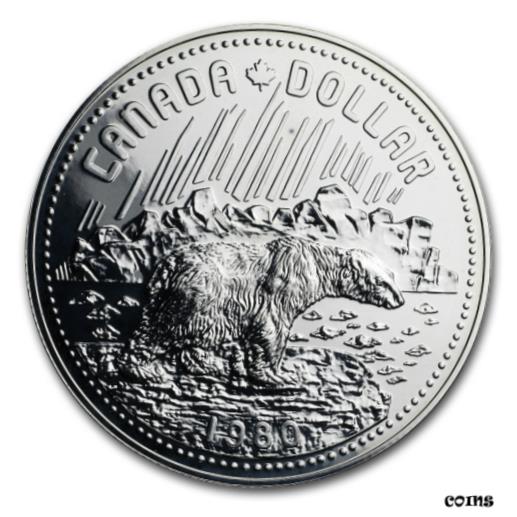  アンティークコイン コイン 金貨 銀貨  1980 Canada Silver Dollar Specimen (Arctic Territories) - SKU#13116