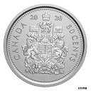 2020 カナダ 50 セントの国章ロゴ --- 標本仕上げ -- コインのみ: セットより2020 Canada 50 cent Coat of arms l...