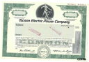 【極美品/品質保証書付】 アンティークコイン コイン 金貨 銀貨 送料無料 TUCSON ELECTRIC POWER COMPANY..... SPECIMEN COMMON STOCK CERTIFICATE