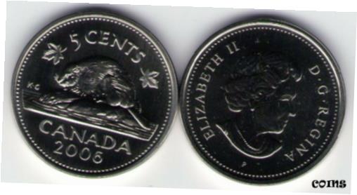 【極美品/品質保証書付】 アンティークコイン 硬貨 2006P Canada 5 cent Specimen 