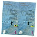 【極美品/品質保証書付】 アンティークコイン 硬貨 Arctic Territories Polar 1 Dollar SPECIMEN PAIR One Dollar with Different Numbe [送料無料] #oof-wr-009264-5884