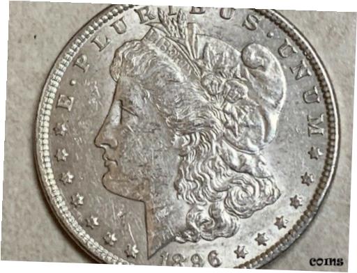 【極美品/品質保証書付】 アンティークコイン コイン 金貨 銀貨 [送料無料] 1896 Morgan Silver Dollar * EXTREMELY FINE * GREAT SILVER INVESTMENT