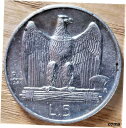 1927 R イタリア 5 リラ極細銀世界コイン - ヴィットリオ エマヌエーレ 3 世 (2)1927 R Italy 5 lire extremely fine silver world coin - Vittorio Emanuele III (2)