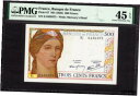 フランス 300 フラン ND (1938) ピック-87 極細 PMG 45 EPQFrance 300 Francs ND (1938) Pick-87 E...