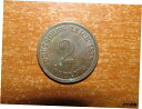 yɔi/iۏ؏tz AeB[NRC RC   [] Germany 1875 H 2 Pfennig coin Extremely Fine nice