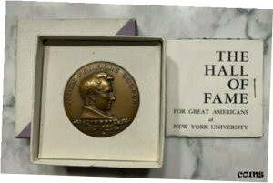 1963 年 銅メダル ジェームズ・フェニモア・クーパー ホール・フェイム グレート・アメリカンズ ニューヨーク大学1963 Bronze Medal James Fenimore Cooper Hall Fame Great Americans NY University