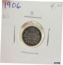 【極美品/品質保証書付】 アンティークコイン コイン 金貨 銀貨 [送料無料] CAN Coins, 1906 & 1898 & 1893 5 cent VG-8,aG-3,G-4