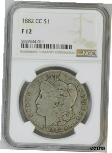 ڶ/ʼݾڽա ƥ    [̵] 1882-CC Morgan Silver Dollar NGC F-12 Certified Graded Slabbed Carson City 4011