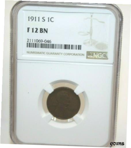 yɔi/iۏ؏tz AeB[NRC RC   [] 1911 S NGC Lincoln Cent F 12 BN [111WEJ]