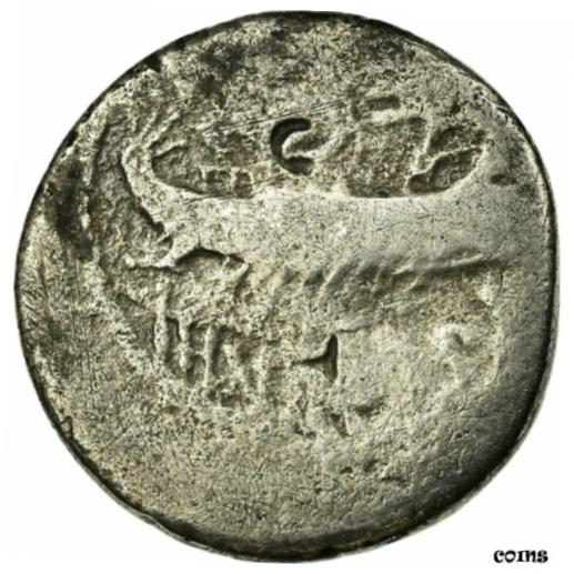  アンティークコイン コイン 金貨 銀貨   Coin, Marcus Antonius, Denarius, Patras, F(12-15), Silver