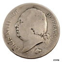 yɔi/iۏ؏tz AeB[NRC RC   [] [#25352] FRANCE, Louis XVIII, 2 Francs, 1824, Lille, KM #710.12, F(12-15)