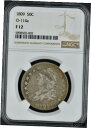  アンティークコイン コイン 金貨 銀貨  1809 50C O-114a F12 NGC Remodeled Portrait and Eagle Coingiants