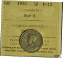 Canada 1926 Nickel 5 Cent Piece - ICCS - F12 - Far 6 -※関税は当ショップ負担（お客様負担無し）※全国送料無料・海外輸送無料※商品の状態は画像をご確認下さい（極美品・目立った汚れ無し）※輸入品の為英語表記となります※その他ご不明点はお気軽にお問合せ下さい！Country/Region of Manufacture: CanadaCertification: ICCSGrade: F 12Year: 1926Circulated/Uncirculated: CirculatedDenomination: 5c[ご購入前に必ずお読み下さい]親切丁寧に、商品到着までサポート対応させていただきます。■パソコンの画像・画質により色や素材感が、実際の商品と多少異なる場合がございますので予めご了承くださいませ。■お客様のご都合（程度の解釈相違を含む）による商品のご購入後のキャンセル返品は、原則としてお受け致しておりません。未払いのまま2日以上連絡が取れない場合はキャンセルさせて頂きます。その場合、事務局側が自動的に「非常に悪い」の評価を付けてしまいますのでご注意ください。※お支払い頂いた場合は連絡は不要です。※他ショップでも販売しておりますので、稀に在庫がない場合がございます。■不具合での返品は箱などすべてが到着時の状態になるものに限らせていただきます。※当店では不良品はすべて現物確認と不具合の確認を行い対応をさせて頂いております。■お客様のご都合によるご注文確定後の商品のキャンセルにつきましては承っておりません。また、ご入金確認後、またはご決済完了確認後のキャンセルにつきましては、ご注文総額の30％のキャンセル料をご請求させていただきます。■領収書二重発行やトラブル防止のため、領収書発行は行っておりません。事務局側が発行している「支払い明細」が正式な支払い証明となります。支払い明細画面を印刷したものが領収書の代わりになることを各税務署に確認済みです。■年末年始・連休の発送は、業者も休みになる関係でいつもより遅れます。■輸送時の破損の場合は配送業者への報告を行って下さい。報告なしでの対応はできません。■日祝日は定休日とさせていただいております。連絡・発送が出来ませんのであらかじめご了承お願いいたします。■内容は必ずお読みになってからお買い求め下さいますようお願い致します。※在庫状況は常に更新をしておりますが、当社は複数店舗で在庫を共有しているため、ご注文を頂きましても稀に欠品している場合がございます。その際は誠に申し訳ございませんが、その旨をメールまたはお電話にてご連絡させていただきます。ご理解いただけますようお願い申し上げます。親切・丁寧にお取引させていただきますのでよろしくお願いします。 品質保証について 当店の商品の、品質保証についてご紹介いたします。 ▽品質保証書 お買い上げいただく全ての商品に「WORLD RESOURCE品質保証書」をおつけいたします。 これは、WORLD RESOURCEが販売した商品であることを保証するものです。大切に保管してください。 ▽標準保証に関して 当店でご購入頂きました商品は7日以内の標準保証サービスが付属致します。 ※ご購入日につきましては、製品の品質保証書に記載の日付にて確認させていただきます。 ※保証は通常利用時のみの対応となります。 ※ご購入日の確認を致しかねる場合は有償となります。品質保証書は大切に保管して下さい。POINT01　品揃え一番店を目指して 「期待に答えるお店づくりと、時代に合わせたサービスをご提供致します。」 POINT02　多種多様な商品レパートリー 「幅広く、世界の商品をご用意しております。」 POINT03　きっと見つかる！新しい発見 「テレビや雑誌で紹介されたアイテムもいちはやく。」 モットー：丁寧な接客対応 その道数十年のスタッフだからこそできる、“豊富な知識”に基づく商品のご提案。 お探しの商品はお気軽にスタッフにお尋ねください。 「以前は、商品ページあったけど、、、見つからない。」 「初めてアンティークコインの購入をしますが大丈夫ですか？」 「この年代の商品を探していますが、おすすめはありますか？」 「友人にアンティークコインを送りたいけど、おすすめありますか？」 等など、困ったときの質問にも、しっかり対応・お調べ致します。 取寄せ、取り置き等もできますので、商品一覧で見つからなかった商品でも、 スタッフまでお気軽にご相談下さい。 【お問い合わせはお気軽にどうぞ】 suport@world-resource.net