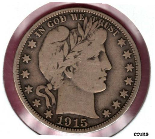  アンティークコイン 銀貨 1915-D BARBER SILVER HALF DOLLAR GRADES CHOICE FINE NICE LOOKER #C3613  #sof-wr-009413-2419