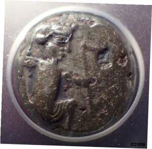 希少な紀元前 5 世紀のシルバー AR シグロダガーと弓 ICG VF20!Rare 5th Century BC Silver AR Siglos Dagger and Bow ICG VF20!