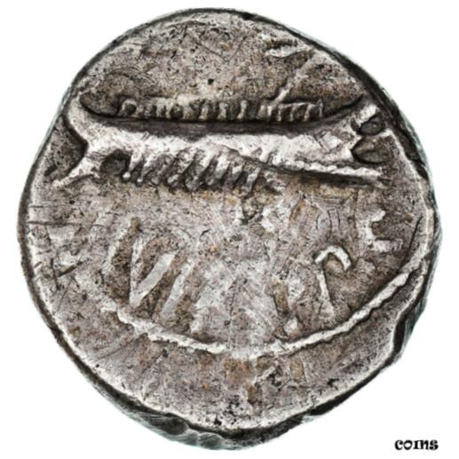  アンティークコイン コイン 金貨 銀貨   Coin, Marcus Antonius, Denarius, Traveling Mint, VF(20-25), Silver