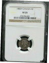 yɔi/iۏ؏tz AeB[NRC RC   [] 1882H CANADA 5 CENTS NGC VF 25 KM# 2 SCARCE