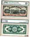 ノバスコシア銀行 1925 年製 20 ドル フィッシング ドリー紙幣。 PMG VF25の状態。Bank of Nova Scotia $20 1925 Fi...