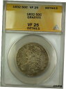 yɔi/iۏ؏tz AeB[NRC RC   [] 1832 Capped Bust Silver Half Dollar 50c Coin ANACS VF-25 Details Graffiti