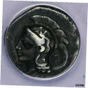 紀元前 300 〜 280 年 古代ギリシャ ディドラクム ルカニア ベリア ANACS VF25 B-12300-280 BC Ancient Greek D...