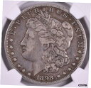 1898-O モーガン シルバー ダラー - NGC VF25 流通稀少1898-O Morgan Silver Dollar - NGC VF25 Rare In Circulated(3)