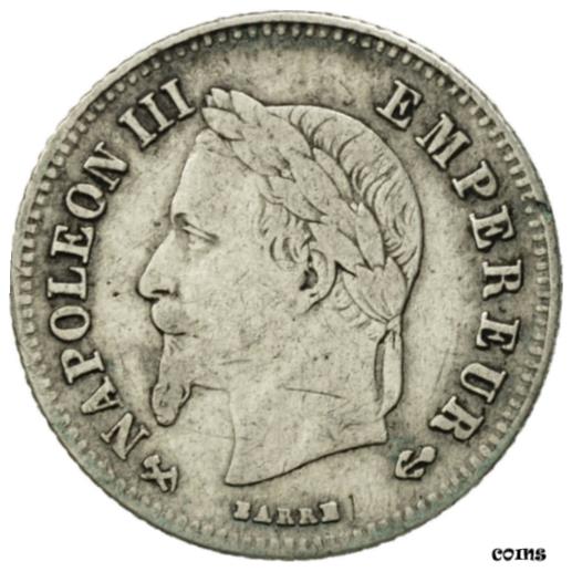 yɔi/iۏ؏tz AeB[NRC RC   [] [#452411] France, Napoleon III, 20 Centimes, 1864, Bordeaux, VF(30-35), KM 805.3
