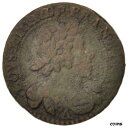  アンティークコイン コイン 金貨 銀貨   France, Louis XIII, Double tournois, 1629, Paris, VF(30-35), KM:86.1