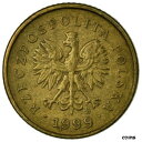  アンティークコイン コイン 金貨 銀貨   Coin, Poland, Grosz, 1999, Warsaw, VF(30-35), Brass, KM:276