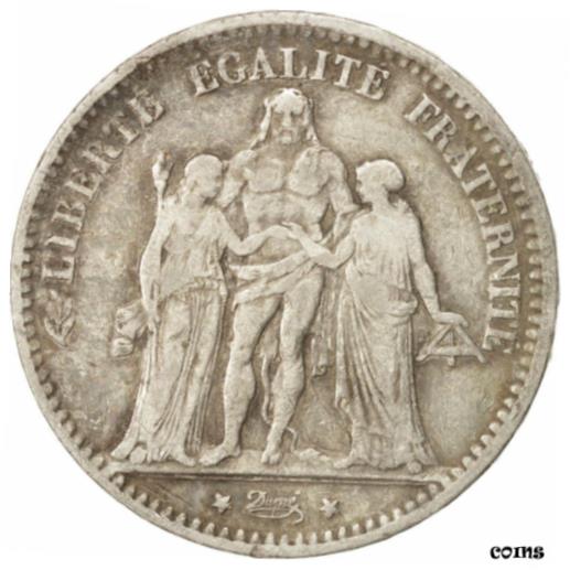 ڶ/ʼݾڽա ƥ Ų [#76498] FRANCE, Hercule, 5 Francs, 1876, Bordeaux, KM #820.2, VF(30-35) [̵] #oof-wr-009417-2974