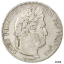  アンティークコイン コイン 金貨 銀貨   France, Louis-Philippe, 5 Francs, 1842, Strasbourg, VF(30-35), Silver
