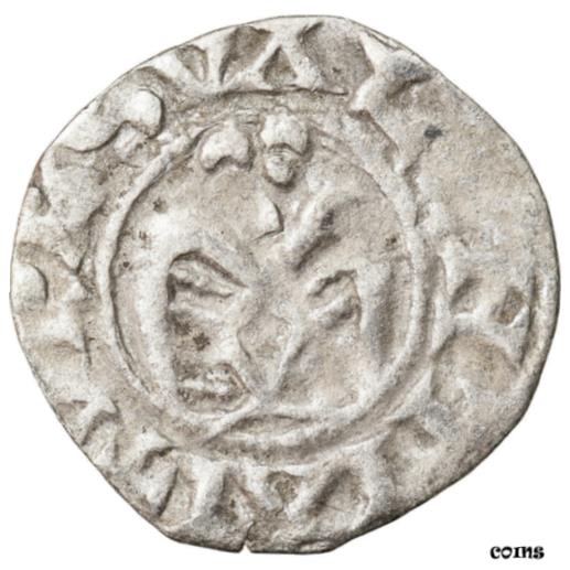  アンティークコイン コイン 金貨 銀貨   Coin, France, Denarius, Valence, VF(30-35), Silver, Boudeau:1021