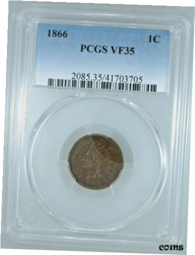 1866 Indian Cent VF-35 PCGS Certified※関税は当ショップ負担（お客様負担無し）※全国送料無料・海外輸送無料※商品の状態は画像をご確認下さい（極美品・目立った汚れ無し）※輸入品の為英語表記となります※その他ご不明点はお気軽にお問合せ下さい！Country/Region of Manufacture: United StatesCertification Number: 41703705Certification: PCGSStrike Type: BusinessMint Location: PhiladelphiaGrade: VF 35Year: 1866Circulated/Uncirculated: CirculatedComposition: CopperDenomination: Small Cent[ご購入前に必ずお読み下さい]親切丁寧に、商品到着までサポート対応させていただきます。■パソコンの画像・画質により色や素材感が、実際の商品と多少異なる場合がございますので予めご了承くださいませ。■お客様のご都合（程度の解釈相違を含む）による商品のご購入後のキャンセル返品は、原則としてお受け致しておりません。未払いのまま2日以上連絡が取れない場合はキャンセルさせて頂きます。その場合、事務局側が自動的に「非常に悪い」の評価を付けてしまいますのでご注意ください。※お支払い頂いた場合は連絡は不要です。※他ショップでも販売しておりますので、稀に在庫がない場合がございます。■不具合での返品は箱などすべてが到着時の状態になるものに限らせていただきます。※当店では不良品はすべて現物確認と不具合の確認を行い対応をさせて頂いております。■お客様のご都合によるご注文確定後の商品のキャンセルにつきましては承っておりません。また、ご入金確認後、またはご決済完了確認後のキャンセルにつきましては、ご注文総額の30％のキャンセル料をご請求させていただきます。■領収書二重発行やトラブル防止のため、領収書発行は行っておりません。事務局側が発行している「支払い明細」が正式な支払い証明となります。支払い明細画面を印刷したものが領収書の代わりになることを各税務署に確認済みです。■年末年始・連休の発送は、業者も休みになる関係でいつもより遅れます。■輸送時の破損の場合は配送業者への報告を行って下さい。報告なしでの対応はできません。■日祝日は定休日とさせていただいております。連絡・発送が出来ませんのであらかじめご了承お願いいたします。■内容は必ずお読みになってからお買い求め下さいますようお願い致します。※在庫状況は常に更新をしておりますが、当社は複数店舗で在庫を共有しているため、ご注文を頂きましても稀に欠品している場合がございます。その際は誠に申し訳ございませんが、その旨をメールまたはお電話にてご連絡させていただきます。ご理解いただけますようお願い申し上げます。親切・丁寧にお取引させていただきますのでよろしくお願いします。 品質保証について 当店の商品の、品質保証についてご紹介いたします。 ▽品質保証書 お買い上げいただく全ての商品に「WORLD RESOURCE品質保証書」をおつけいたします。 これは、WORLD RESOURCEが販売した商品であることを保証するものです。大切に保管してください。 ▽標準保証に関して 当店でご購入頂きました商品は7日以内の標準保証サービスが付属致します。 ※ご購入日につきましては、製品の品質保証書に記載の日付にて確認させていただきます。 ※保証は通常利用時のみの対応となります。 ※ご購入日の確認を致しかねる場合は有償となります。品質保証書は大切に保管して下さい。POINT01　品揃え一番店を目指して 「期待に答えるお店づくりと、時代に合わせたサービスをご提供致します。」 POINT02　多種多様な商品レパートリー 「幅広く、世界の商品をご用意しております。」 POINT03　きっと見つかる！新しい発見 「テレビや雑誌で紹介されたアイテムもいちはやく。」 モットー：丁寧な接客対応 その道数十年のスタッフだからこそできる、“豊富な知識”に基づく商品のご提案。 お探しの商品はお気軽にスタッフにお尋ねください。 「以前は、商品ページあったけど、、、見つからない。」 「初めてアンティークコインの購入をしますが大丈夫ですか？」 「この年代の商品を探していますが、おすすめはありますか？」 「友人にアンティークコインを送りたいけど、おすすめありますか？」 等など、困ったときの質問にも、しっかり対応・お調べ致します。 取寄せ、取り置き等もできますので、商品一覧で見つからなかった商品でも、 スタッフまでお気軽にご相談下さい。 【お問い合わせはお気軽にどうぞ】 suport@world-resource.net