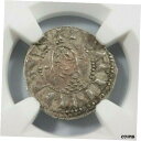  アンティークコイン コイン 金貨 銀貨  Antioch Bohemond IV NGC XF45 Silver Denier Knights Templar Crusader Cross Coin