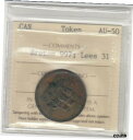  アンティークコイン コイン 金貨 銀貨  Br997 SHIPS COLONIES & COMMERCE 1/2 Penny Token - Lees 31 - ICCS AU-50