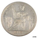  アンティークコイン コイン 金貨 銀貨   FRENCH INDO-CHINA, 20 Cents, 1928, Paris, KM #17.1, AU(50-53), Silver