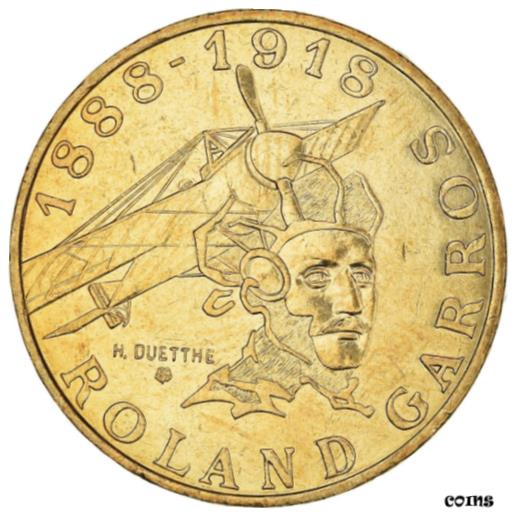  アンティークコイン コイン 金貨 銀貨   Coin, France, Roland Garros, 10 Francs, 1988, AU(50-53)