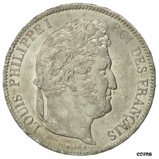  アンティークコイン コイン 金貨 銀貨   France, Louis-Philippe, 5 Francs, 1835, Paris, AU(50-53), Silver